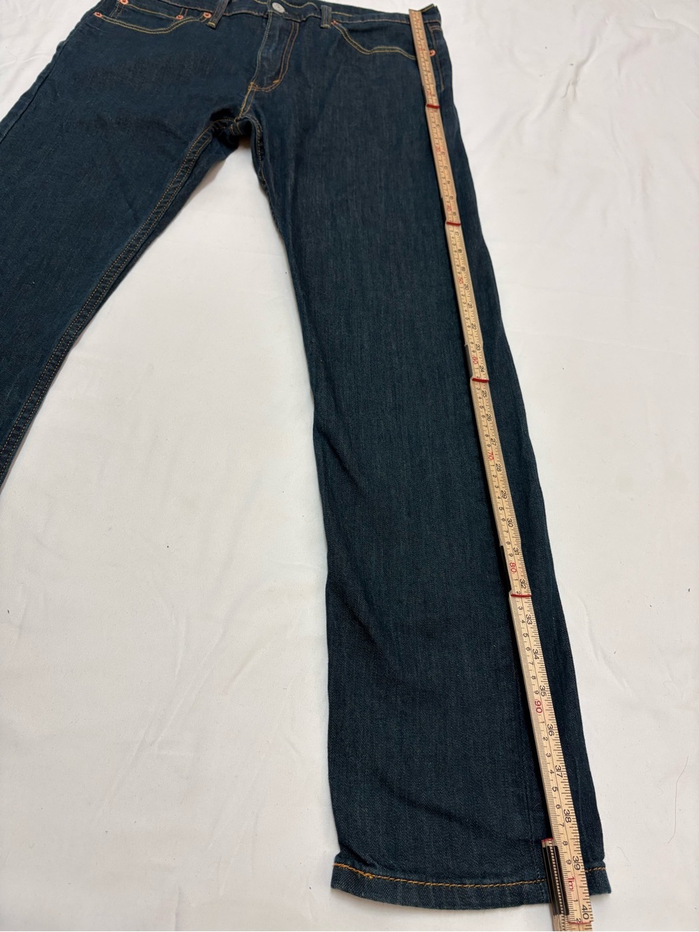Levi’s 508 Regular Taper Jeans Dark Wash Blue Denim 33WX32L - Picture 7 of 12